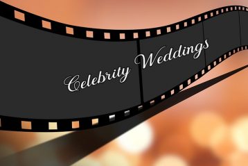 Banner with caption reading Celebrity Weddings.