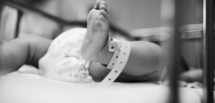 A newborn's foot.