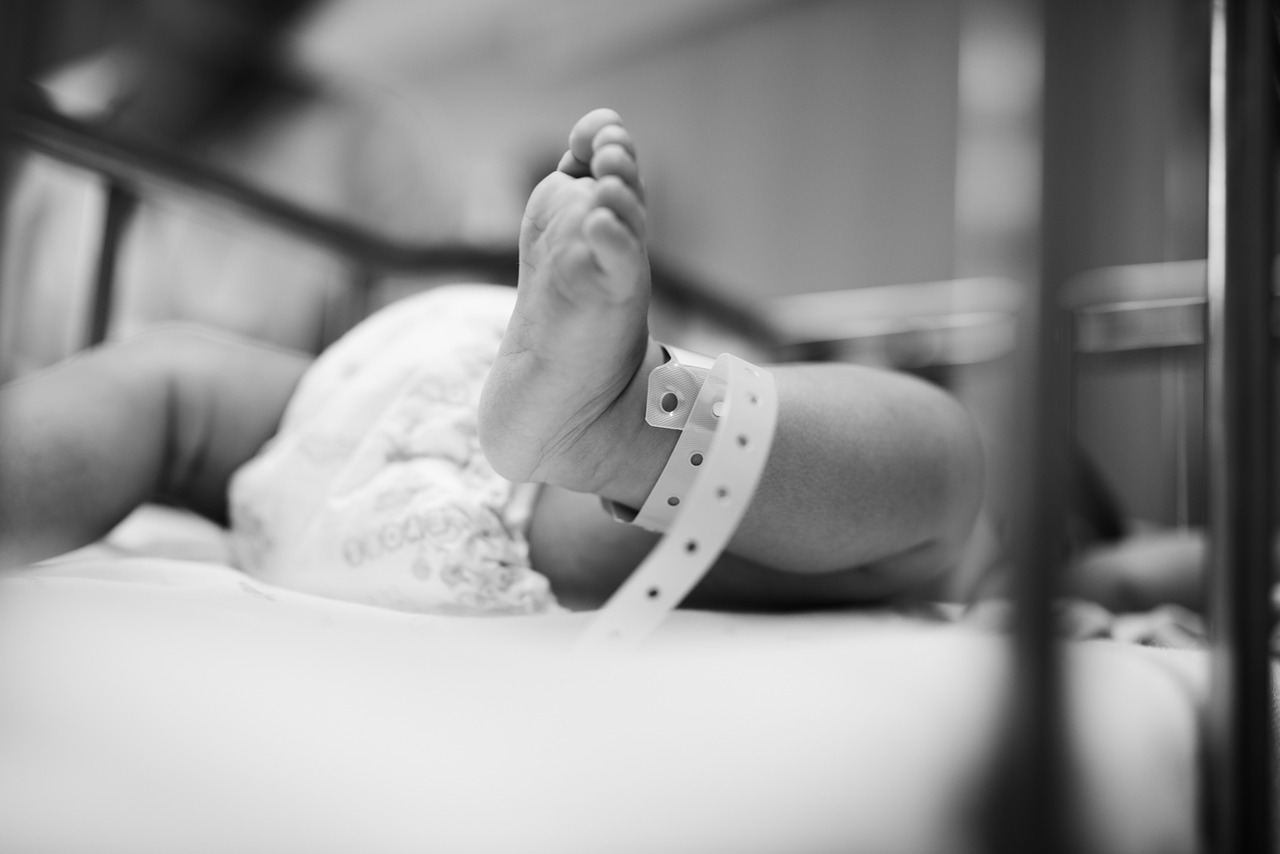 A newborn's foot.