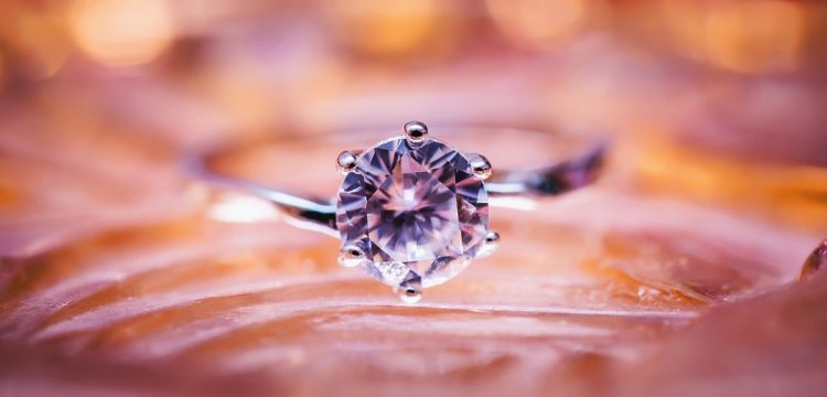 A diamond ring.