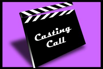 Clapper that reads, "Casting Call".