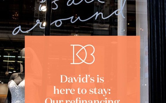 David's Bridal is here to stay graphic.