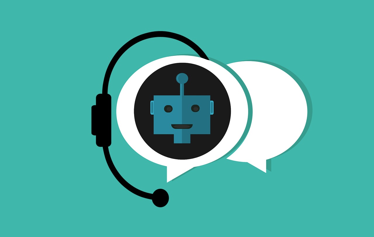 A graphic indicating a chat bot.