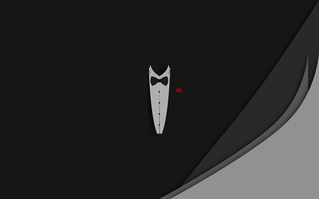 Graphic of a tuxedo jacket.