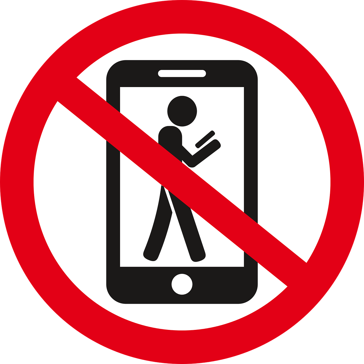 No cell phones.