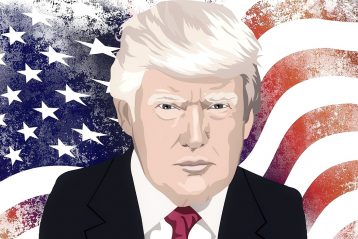 Painting of Donald Trump.