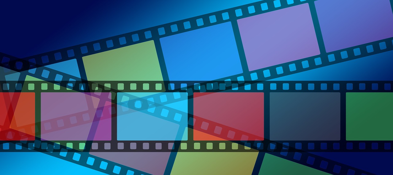 A graphic indicating film from a video.