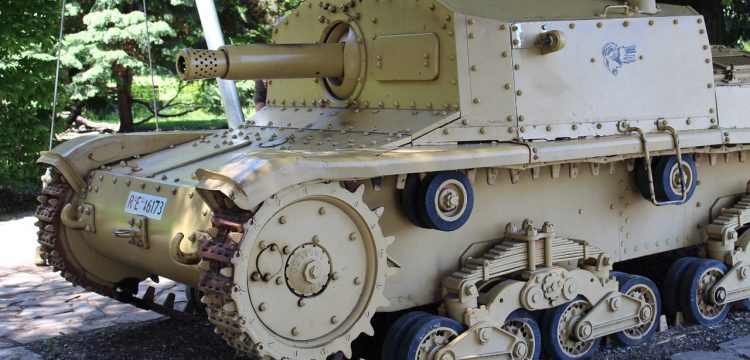 Armoured tank.