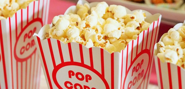 Movie theater popcorn and snacks.