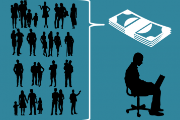 Crowdfunding graphic.