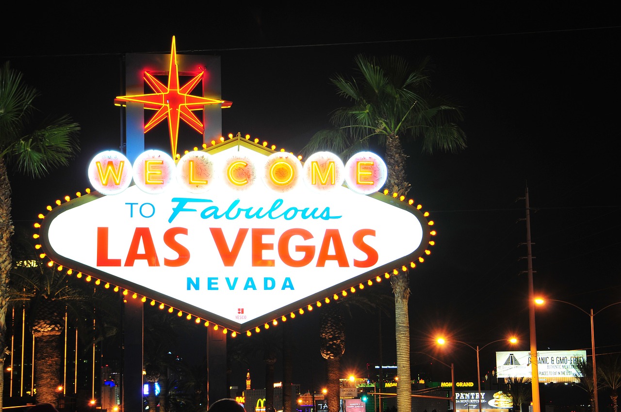 Las Vegas city sign.