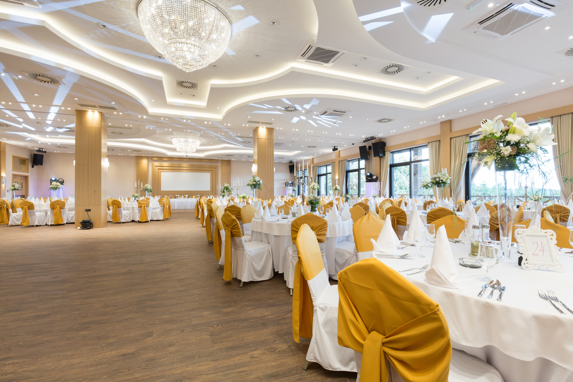 Wedding reception hall.