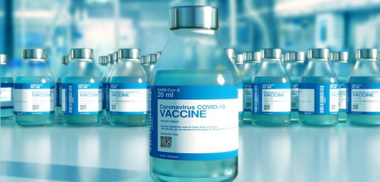 Covid vaccine bottle.