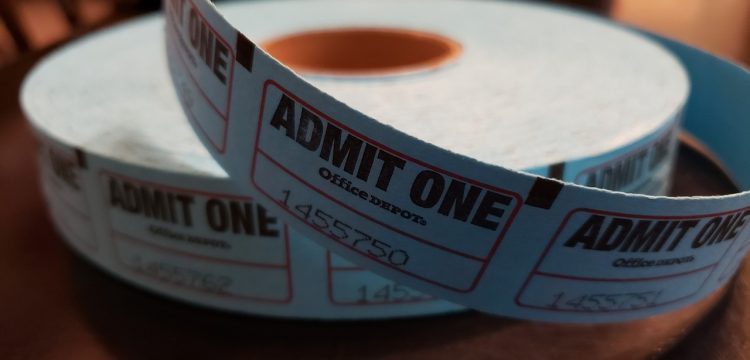 A roll of tickets.