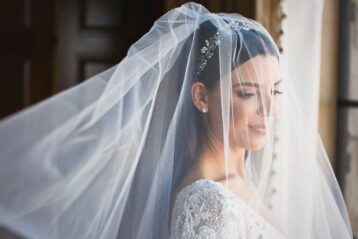 bride in a veil